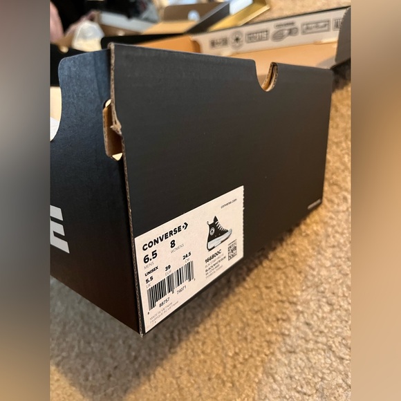 NEW Converse Run Star Hike Shoes Sz 8 Women Platform Sneakers Black White - Picture 3 of 4